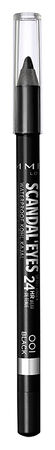L&aacute;piz de ojos Rimmel Scandal'eyes 24h 001 black
