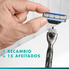 M&aacute;quina afeitar gillette mach3 con recambio Gillette