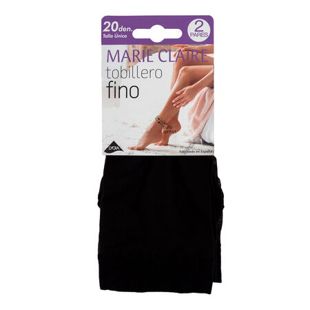 Media tobillera Lycra® 20D Marie Claire pack 2