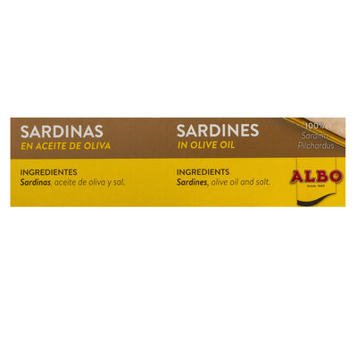 Sardinas Albo 85g en aceite de oliva