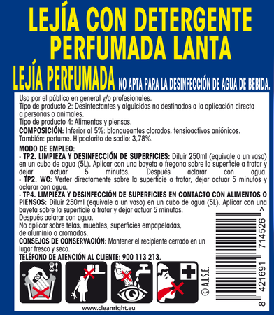 Lej&iacute;a densa Lanta 2l con detergente