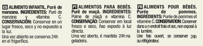 Compota de manzana Be Plus 4 Unidades