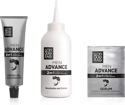 Tinte de cabello para hombre Llongueras Men Advance barba y Bigote