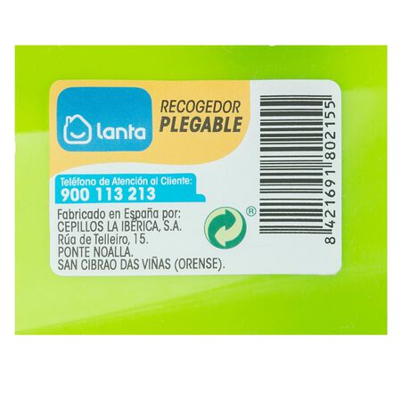 Recogedor con mango Lanta plegable