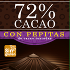 Chocolate negro Alipende 100g 72% de cacao con pepitas