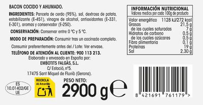 Bacon ahumado Alipende