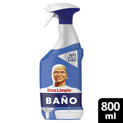 Limpiahogar ba&ntilde;o spray Don Limpio 800 ml Elimina manchas de jab&oacute;n y cal