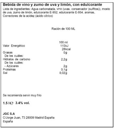 vino blanco de verano con sabor a lim&oacute;n Don Simon 1,5l