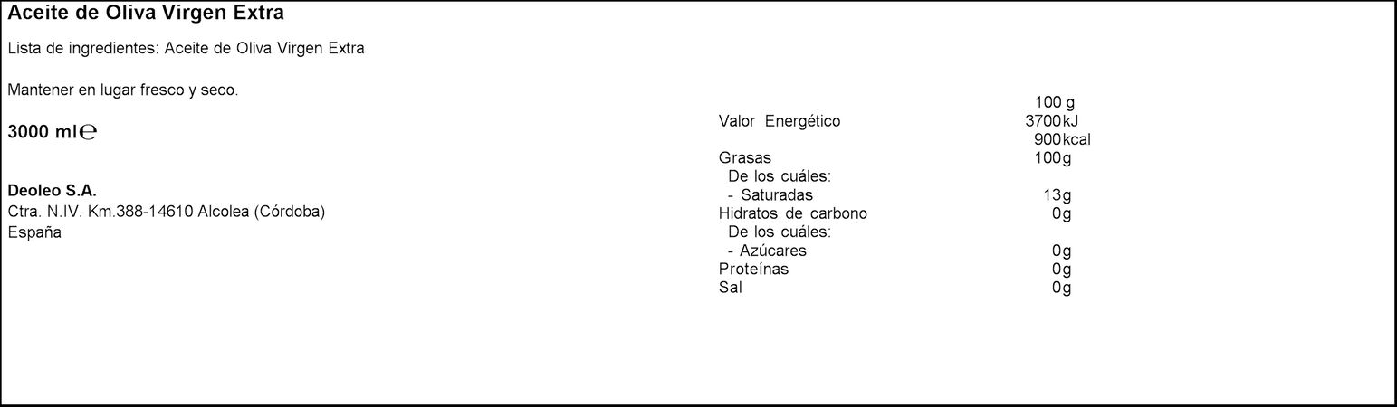 Aceite de oliva virgen extra Maestros de Hojiblanca garrafa 3l