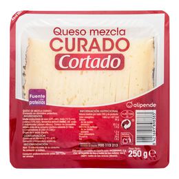 Queso mezcla curado ya cortado Alipende cuñas 250g