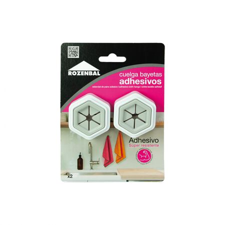 Colgador De Bayetas Adhesivo Rozenbal 2U