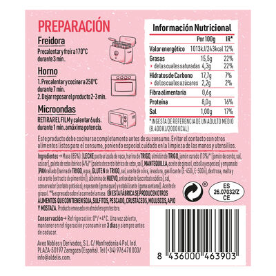 Croquetas de jam&oacute;n ib&eacute;rico Aldelis 190g