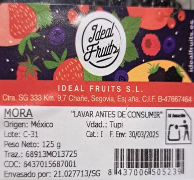 Moras bandeja 125g