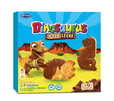 Galletas de chocolate y leche Dinosaurus Artiach 255g