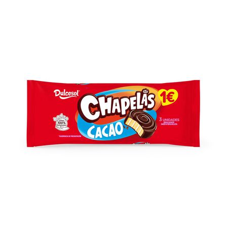 Bizcocho Dulcesol 3 uds cubierto de cacao