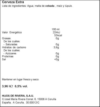 Cerveza rubia especial 1906 33cl pack 12