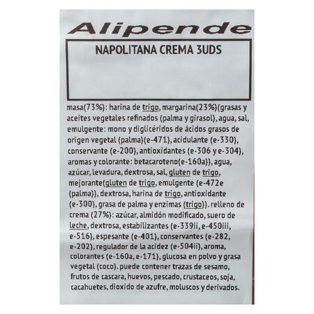 Napolitana 3 uds crema