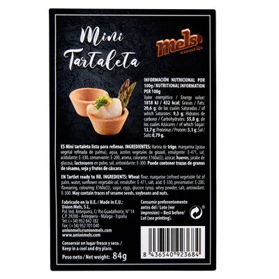 Mini tartaleta Mels 84g