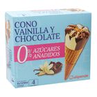 Helado cono sin azúcar Alipende 4 uds vainilla-choco