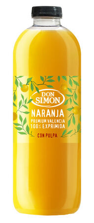 Zumo de naranja con pulpa 100% exprimido Don Simón 1l