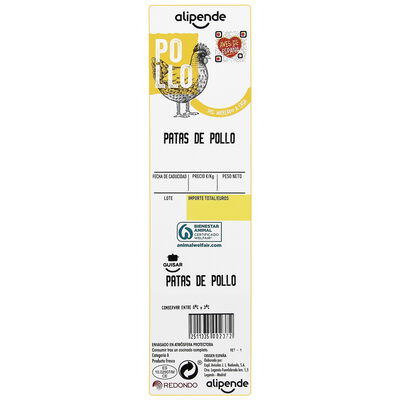 Patas de pollo Alipende 330g aproximadamente