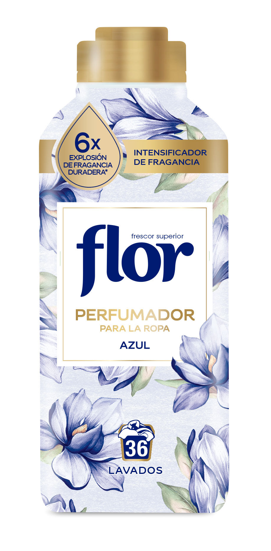 Perfumador de ropa Flor 36 lavados Azul
