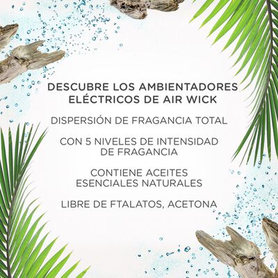 Ambientador el&eacute;ctrico Airwick recambio oasis turquesa