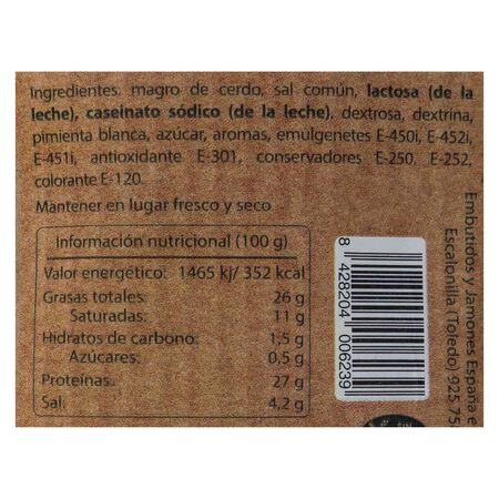 Salchichón en lonchas calidad extra España 200g