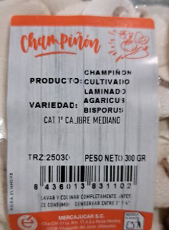 Champi&ntilde;&oacute;n laminado bandeja 300 g