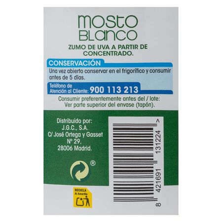 Mosto blanco Alipende 1,5l