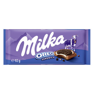 Chocolate con leche sandwich Milka con Oreo 92g