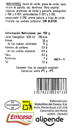 Butifarra pincho Alipende