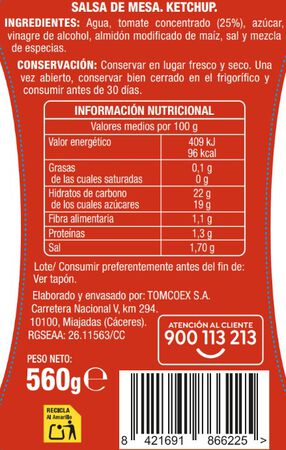 Ketchup Alipende 560g