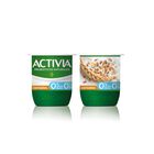 Bífidus Activia fibra desnatado 0% materia grasa pack 4 cereales