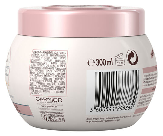 Mascarilla capilar hidratante Original Remedies 340ml
