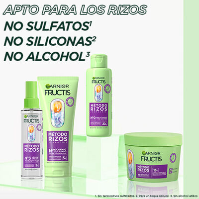Mascarilla capilar Fructis Garnier 400ml n&ordm;2 m&eacute;todo rizos