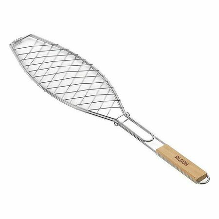 Parrilla doble pescado BBQ Algon 40x15cm