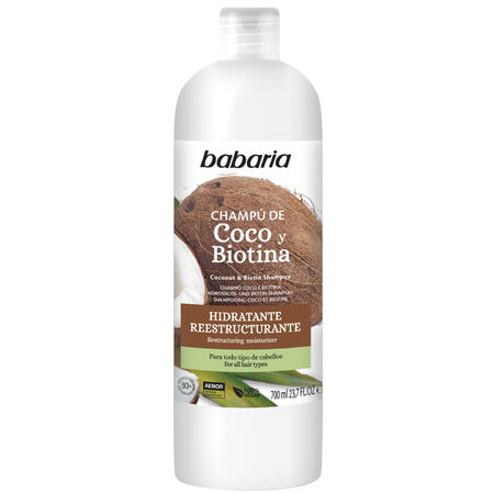 Champú Coco/Biotina, Babaria 700 ml Nutritivo