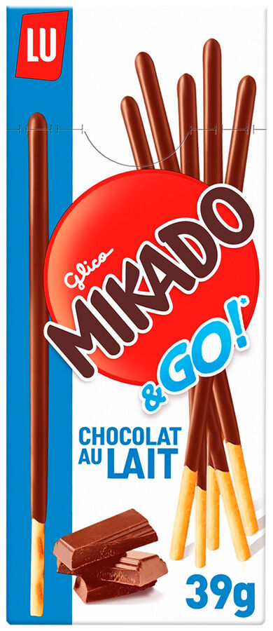 Galletas de chocolate con leche Mikado&go Lu 39g