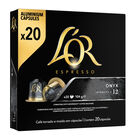 Café expresso intensidad 12 Onyx L&acute;or 20 cápsulas