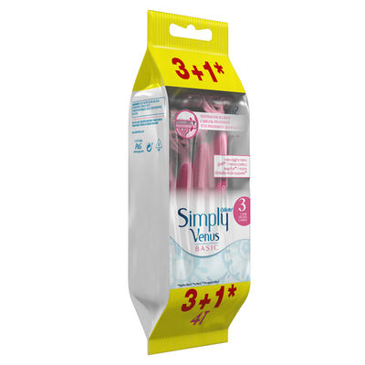 M&aacute;quina de depilar desechable Venus pack 3+1 simply