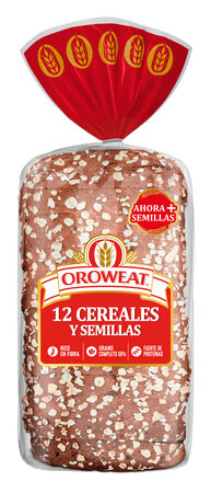 Pan de molde Oroweat 12 cereales y semillas 550g