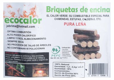 Briqueta encina Ecocalor