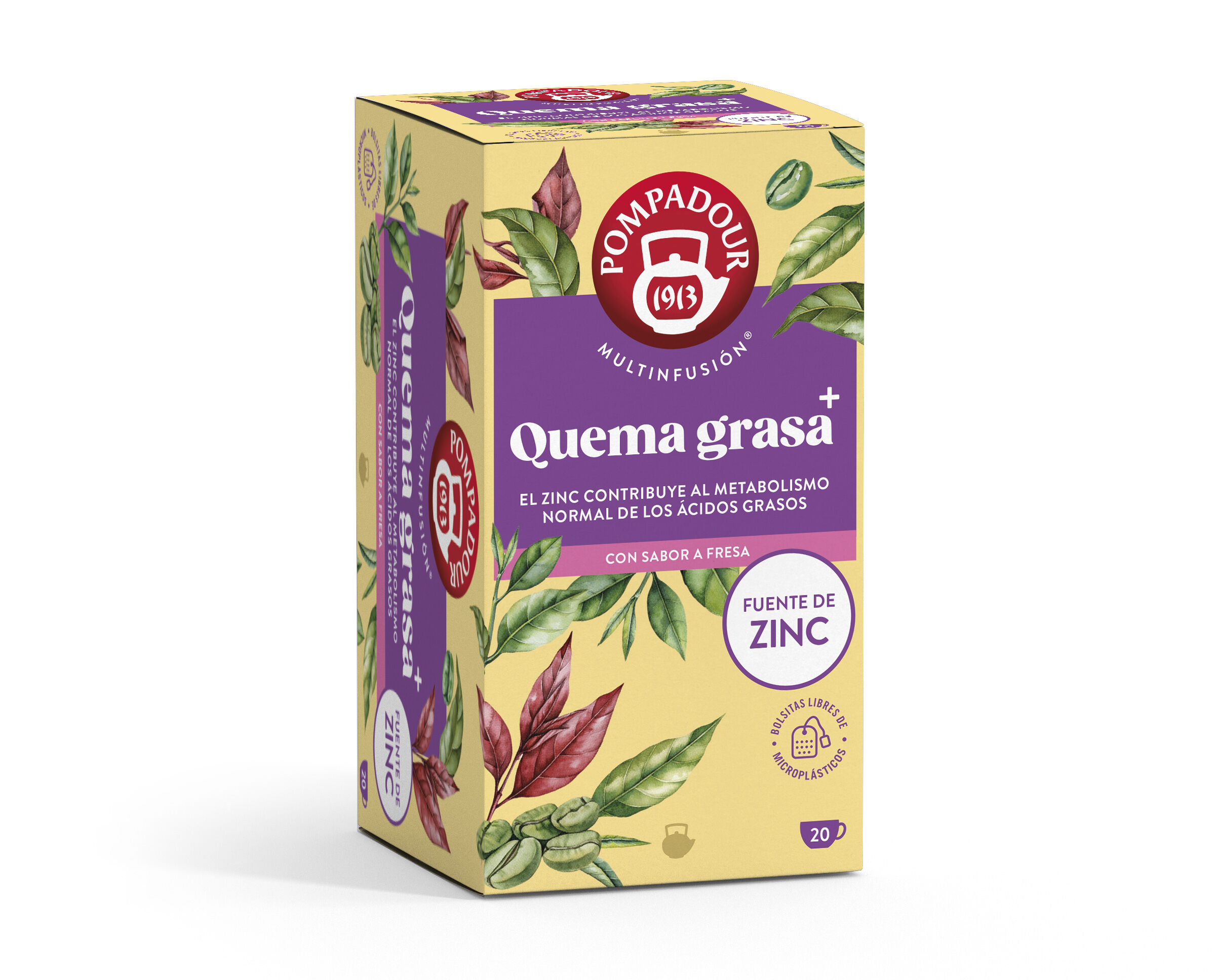 Multinfusión Pompadour 20u quema-grasa