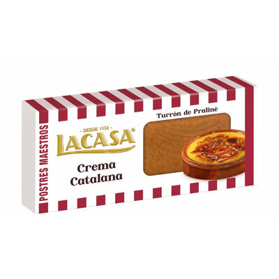 Turrón de praliné crema catalana Lacasa 200g
