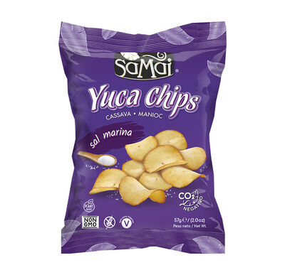 Snacks de yuca chips de sal marina Samai 57g