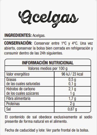 Acelga bolsa Alipende 300g