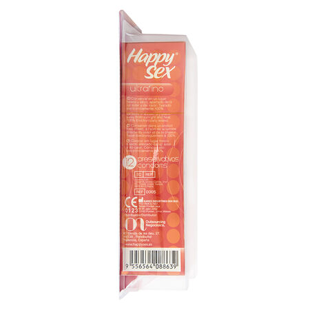 Preservativos Happy Sex 12 uds ultrafino