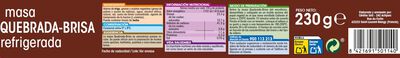 Masa quebrada brisa Alipende 230g