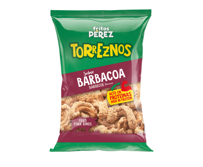 Torreznos fritos sabor barbacoa Fritos P&eacute;rez 90g